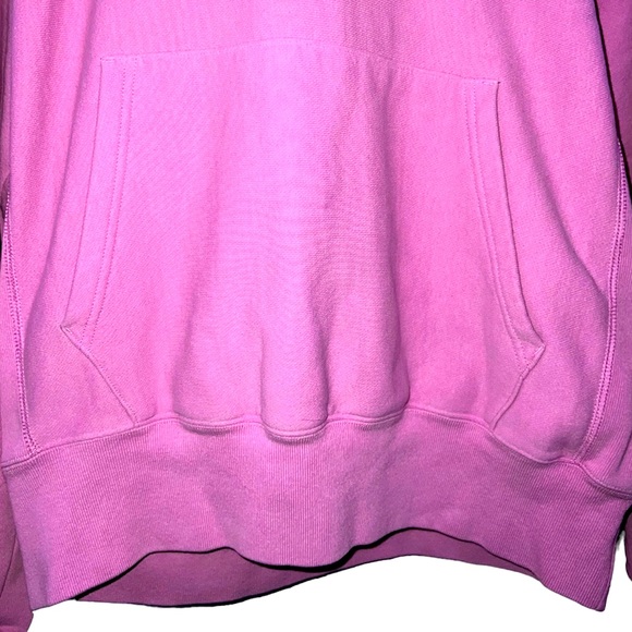 CHAMPION | LONG SLEEVE REVERSE WEAVE PINK/PURPLE HOODIE - Picture 6 of 12